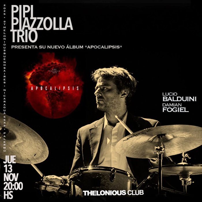 Pipi Piazzolla Trío Presenta su nuevo álbum Apocalipsis