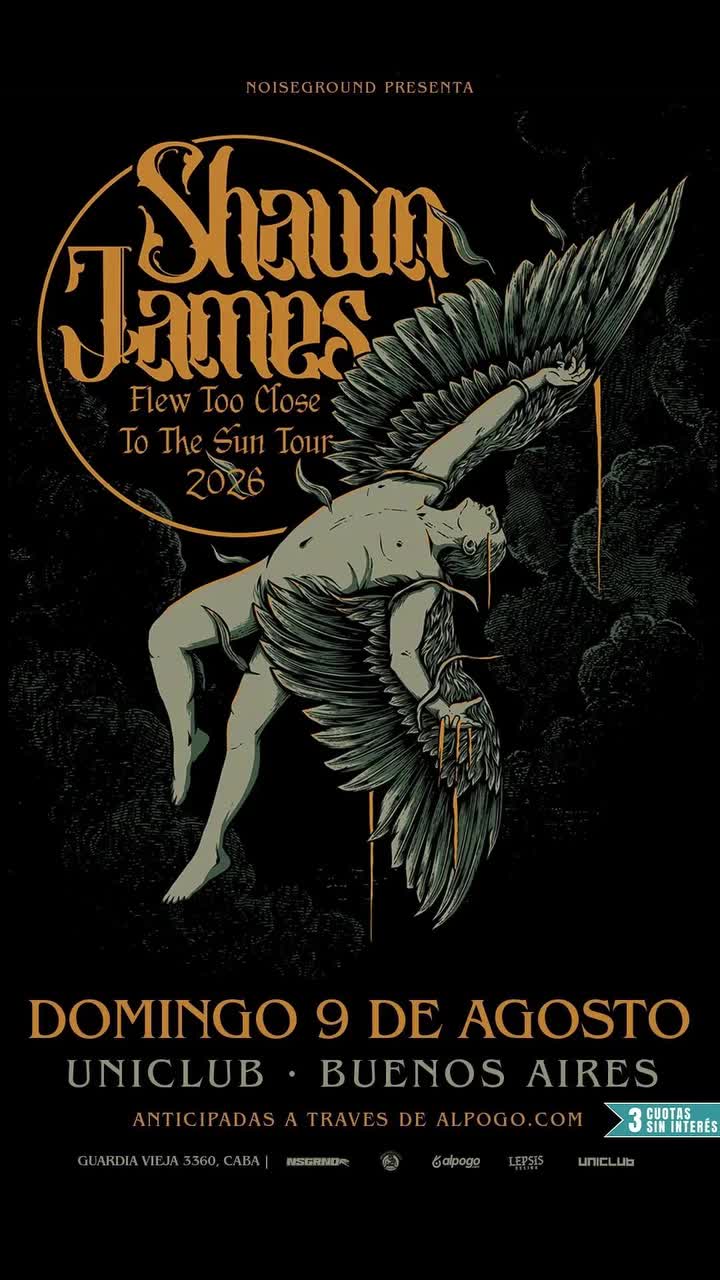 Shaun James - Flew Too Close To The Sun Tour 2026