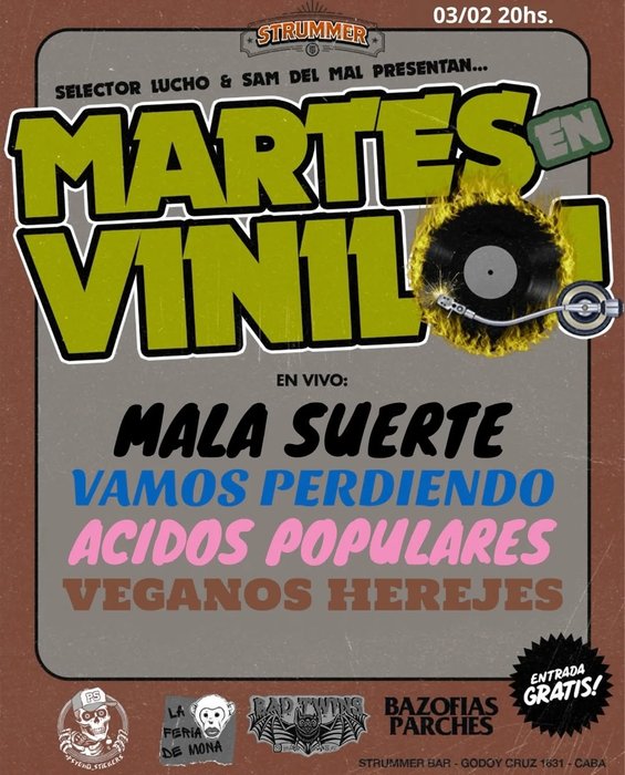 MARTES EN VINIL