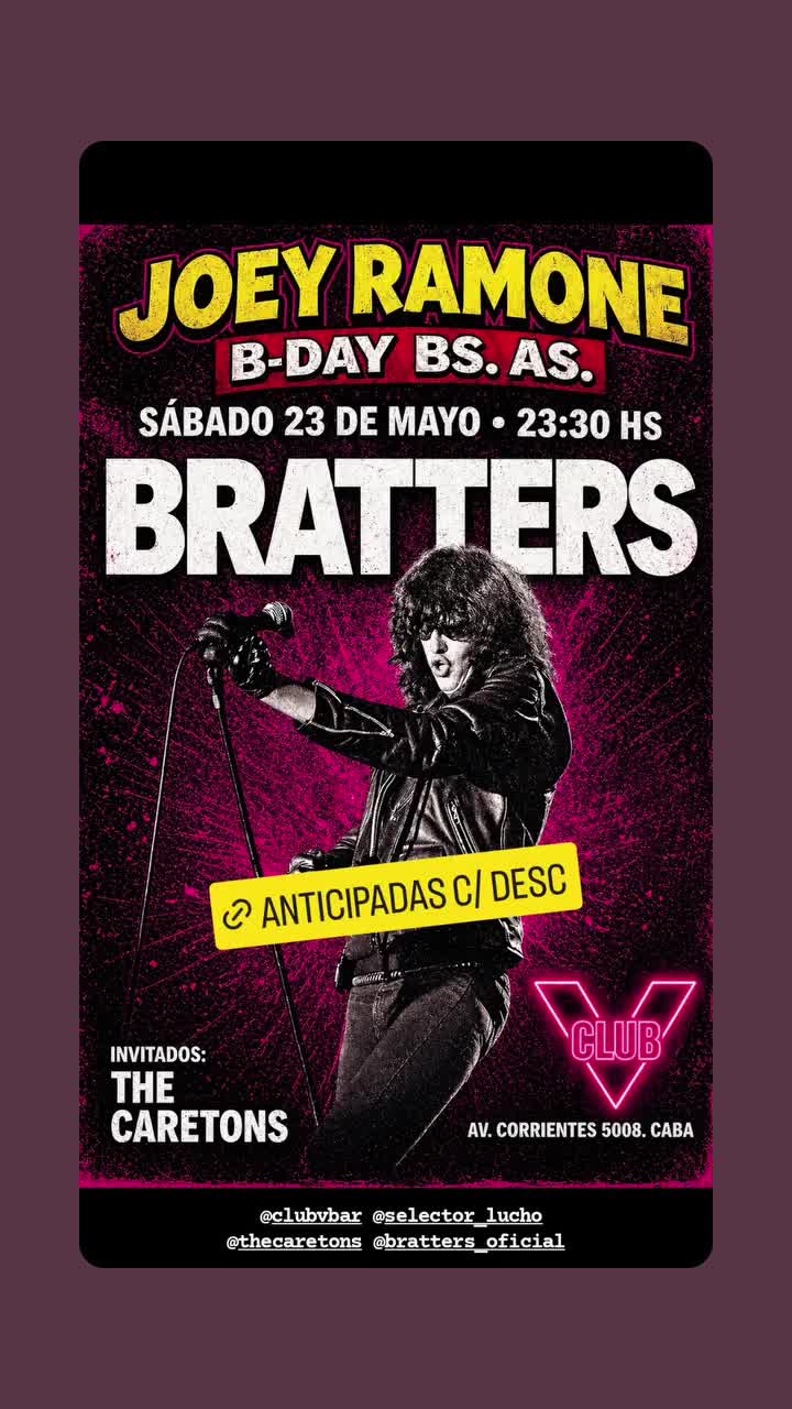 JOEY RAMONE B-DAY BS. AS.