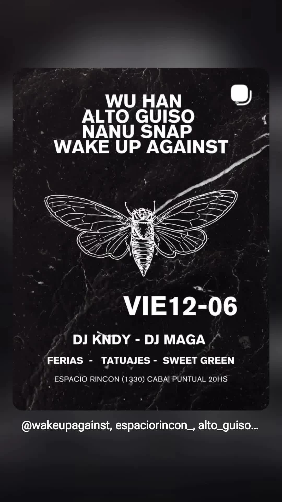 Wu Han, Alto Guiso, Nanu Snap, Wake Up Against
