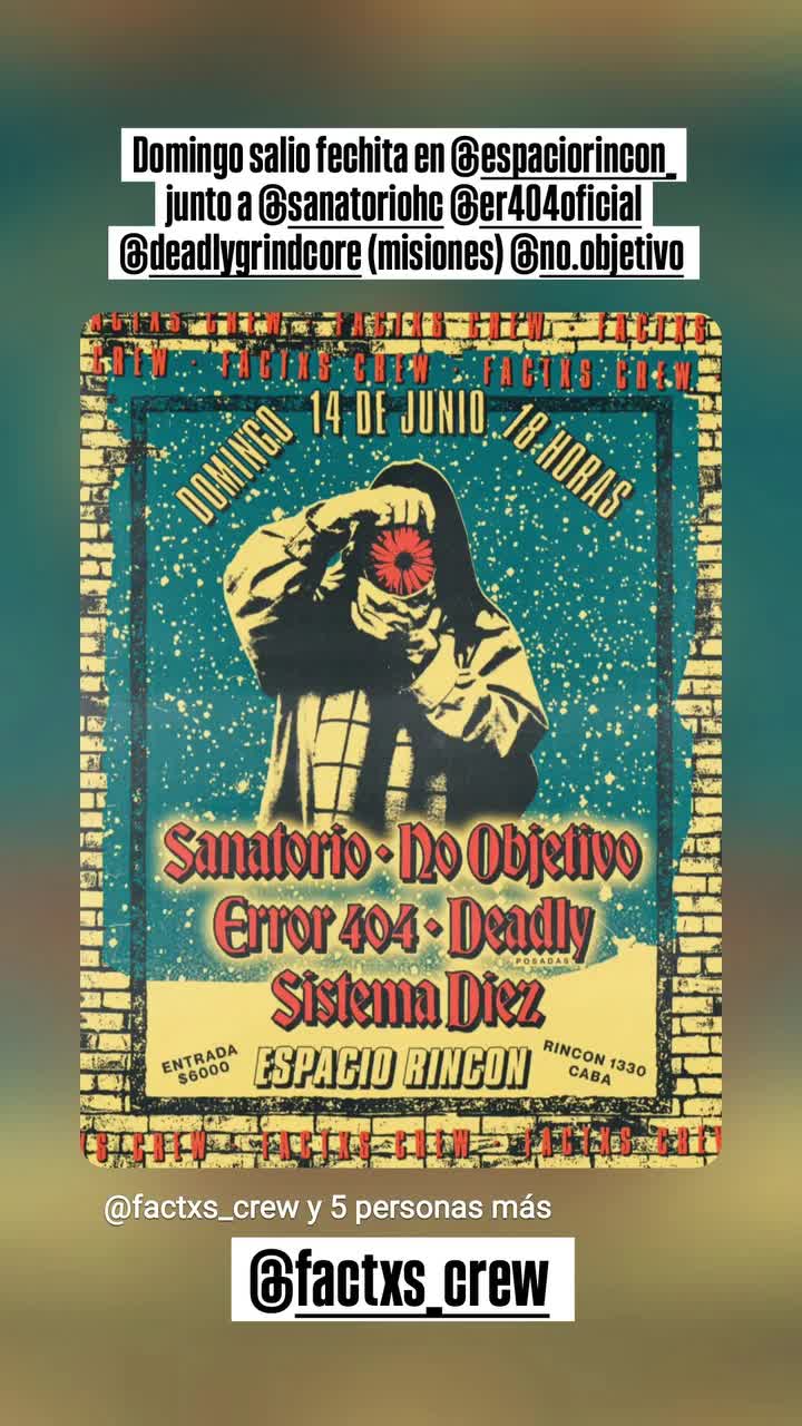Sanatorio + No Objetivo + Error 404 + Deadly + Sistema Diez