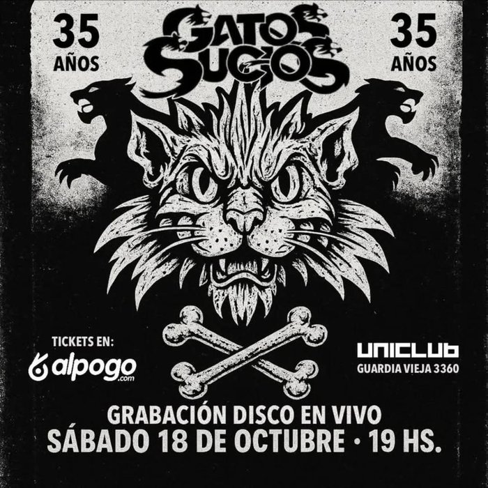 Gatos Sucios festejando 35 años