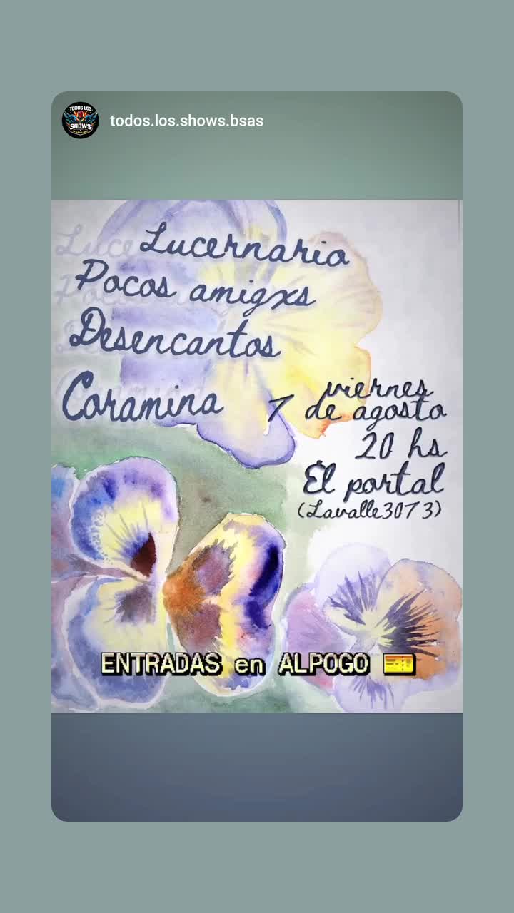 Lucernaria + Pocos amigxs + Desencantos + Coramina