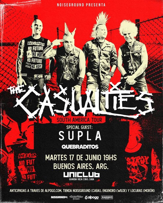 The Casualties South America Tour