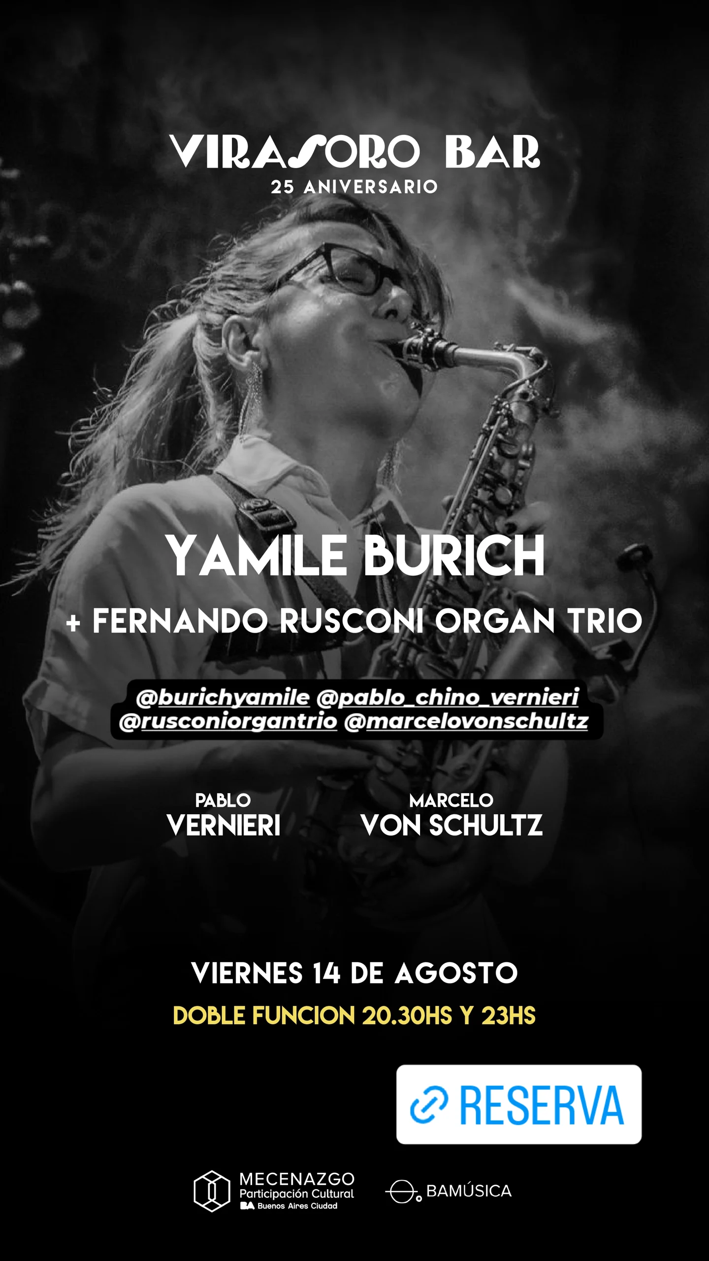 Yamile Burich + Fernando Rusconi Organ Trio