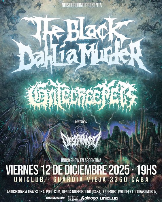 The Black Dahlia Murder y Gatecreepers en Argentina