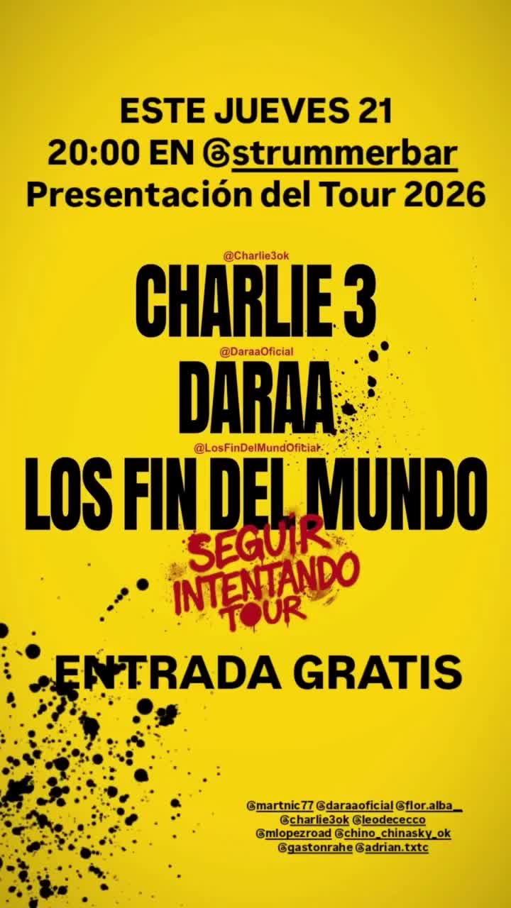SEGUIR INTENTANDO TOUR