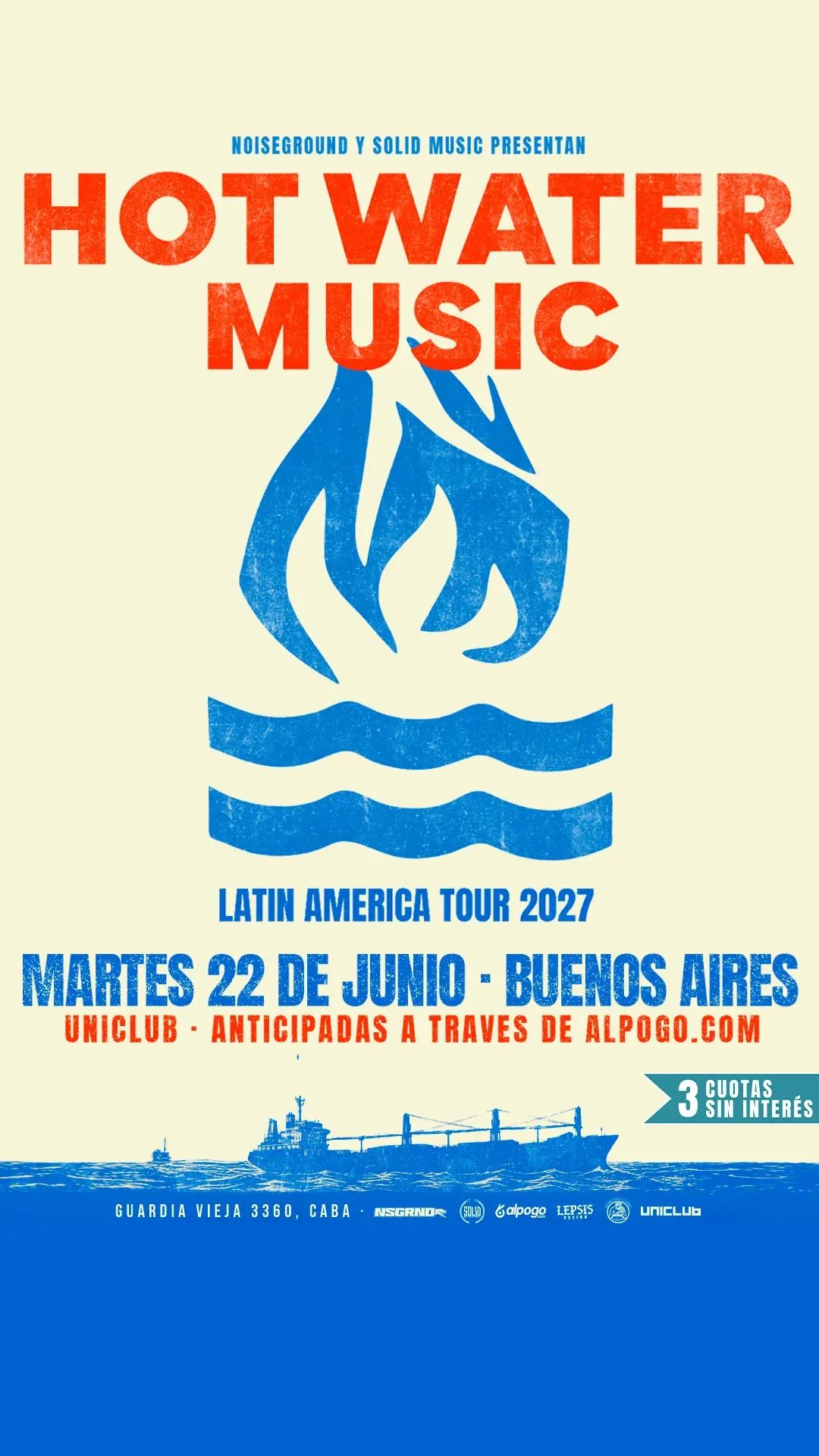 Hot Water Music Latin America Tour 2027