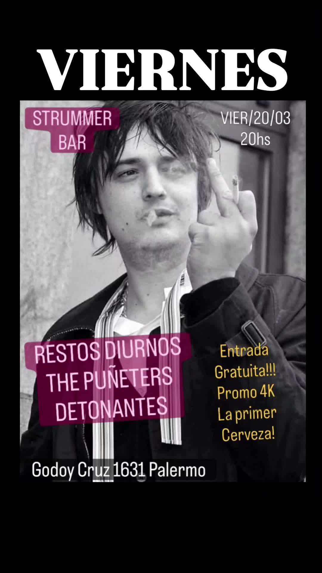 RESTOS DIURNOS + THE PUÑETERS + DETONANTES