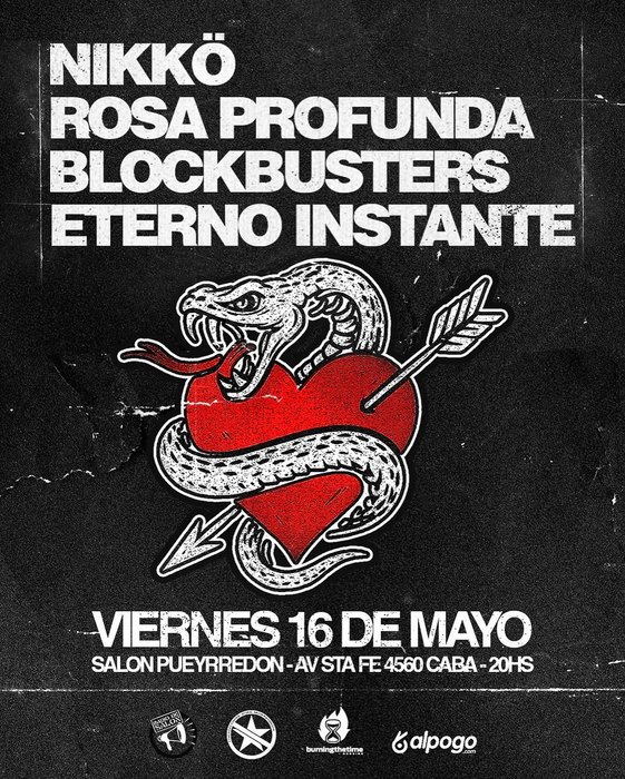 Nikko, Rosa profunda, Blockbusters y Eterno instante en vivo