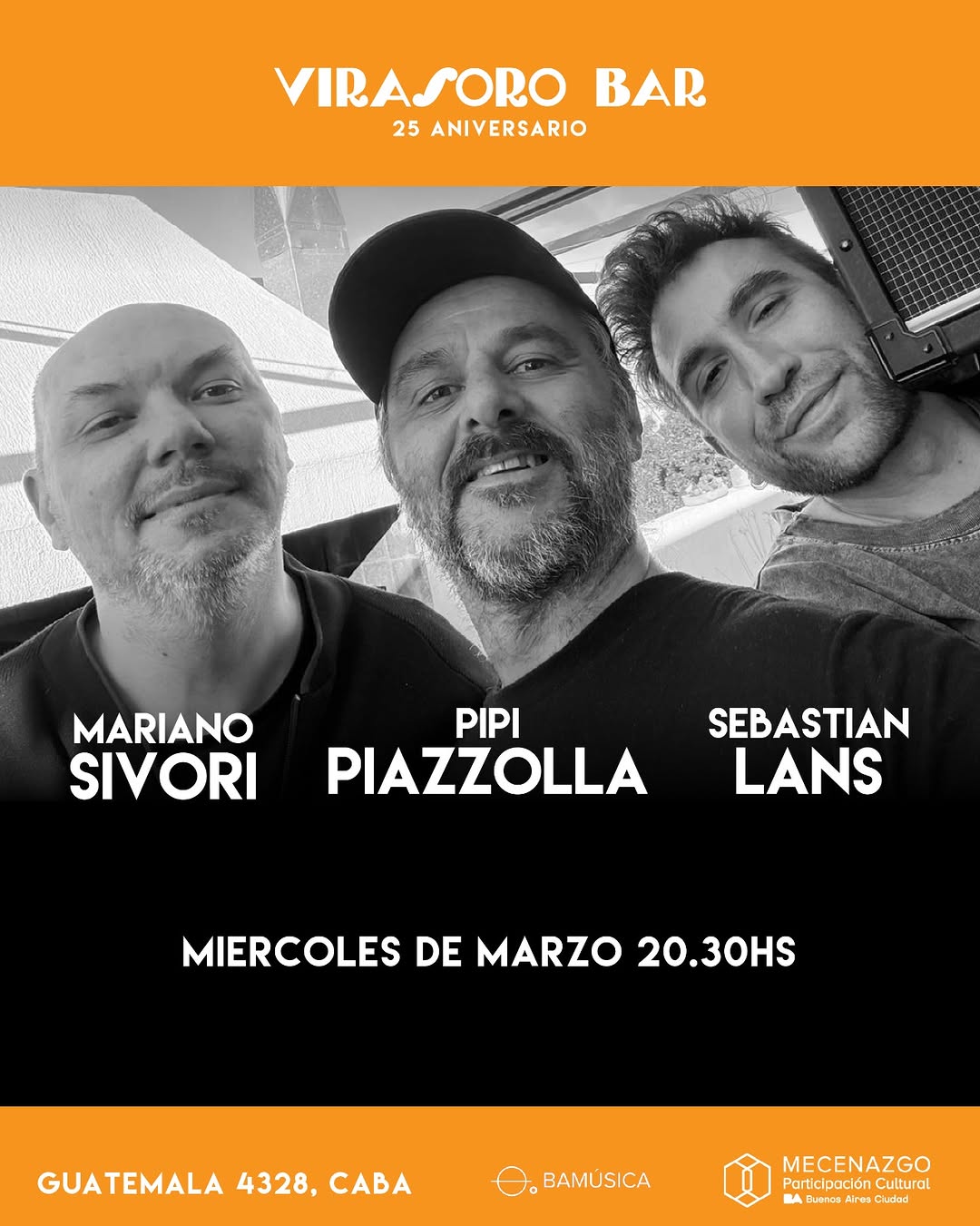Mariano Sivori, Pipi Piazzolla, Sebastian Lans