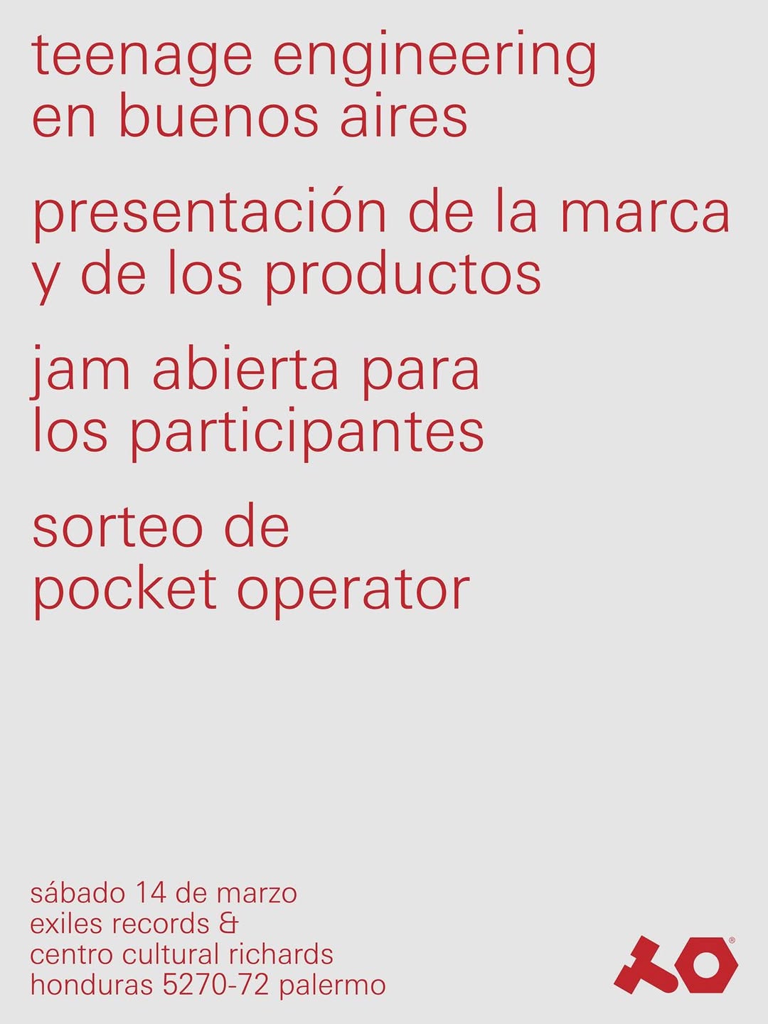 Jam con Teenage Engineering