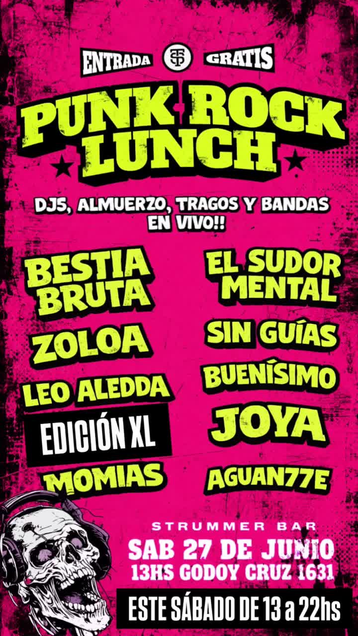 PUNK ROCK LUNCH: Edición XL