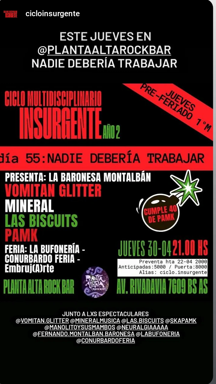 CICLO MULTIDISCIPLINARIO INSURGENTE AÑO 2