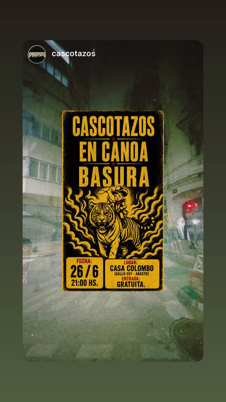 CASCOTAZOS + EN CANOA + BASURA