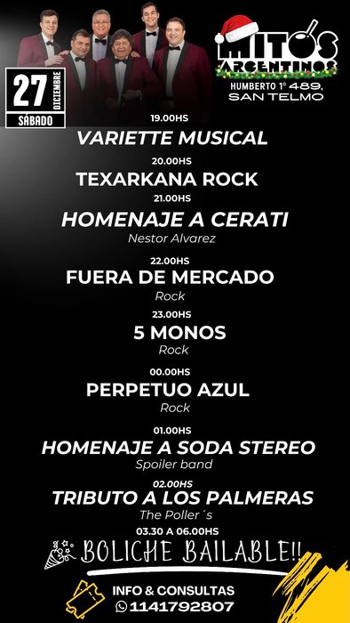 Noche en Mitos Argentinos