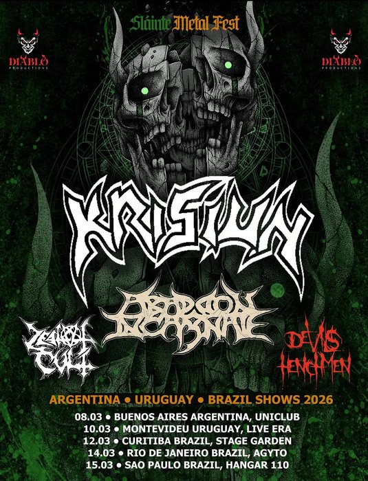 Krisiun, Abaddon Incarnate, Devils Henchmen, Zealot Cult