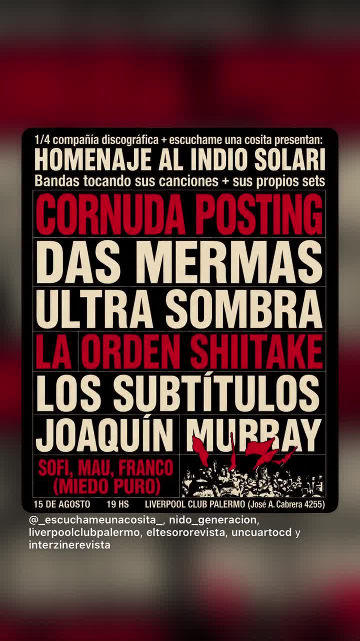 Homenaje al Indio Solari