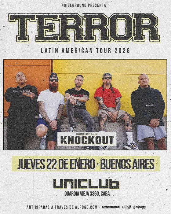 TERROR LATIN AMERICAN TOUR 2026